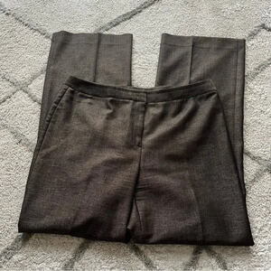 Lafayette 148 menswear dress pants wool trousers brown black straight leg 12